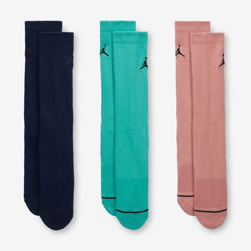Jordan Multi-Colour Everyday Crew Socks (3 Pairs)  | Best Price UAE